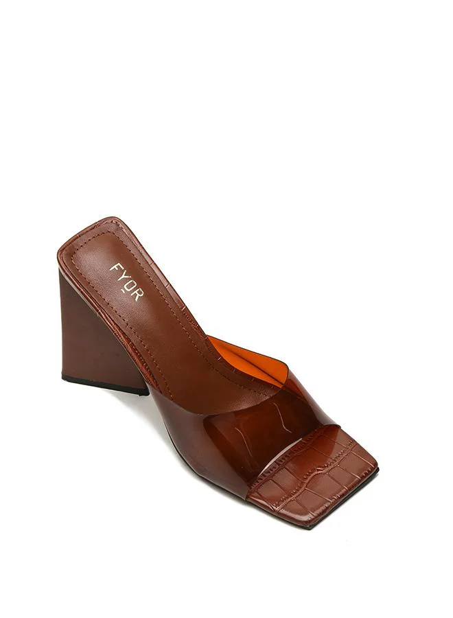 FYOR Texture Pyramid Heel Sandal, CMJ 04